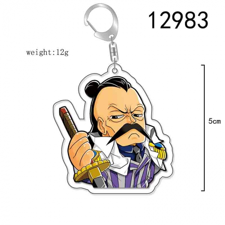 One Piece Anime Acrylic Keychain Charm price for 5 pcs 12983