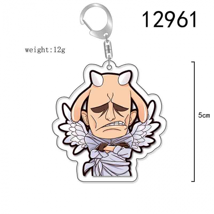 One Piece Anime Acrylic Keychain Charm price for 5 pcs 12961