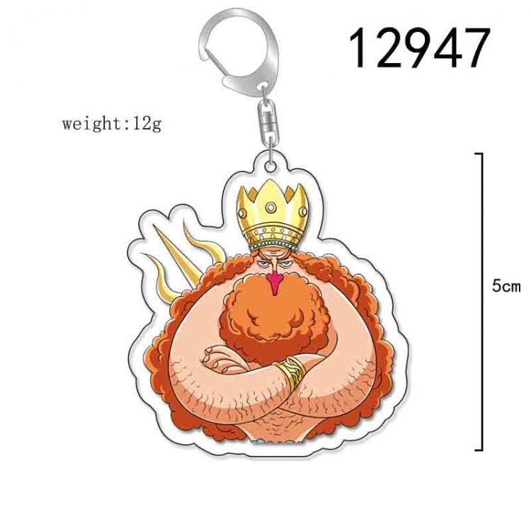 One Piece Anime Acrylic Keychain Charm price for 5 pcs 12947