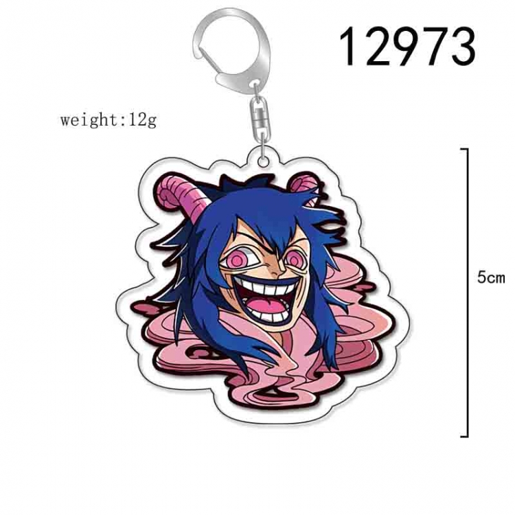 One Piece Anime Acrylic Keychain Charm price for 5 pcs 12973