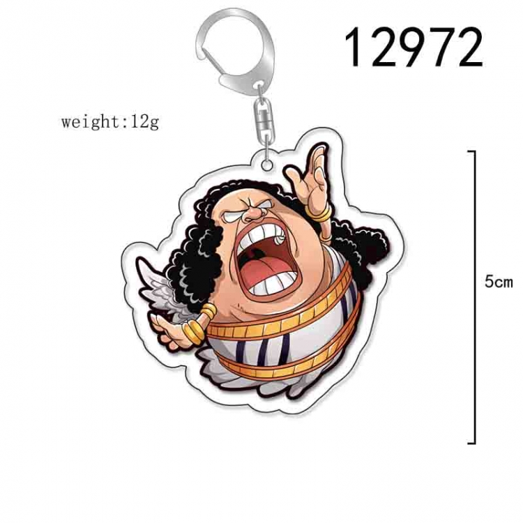 One Piece Anime Acrylic Keychain Charm price for 5 pcs 12972