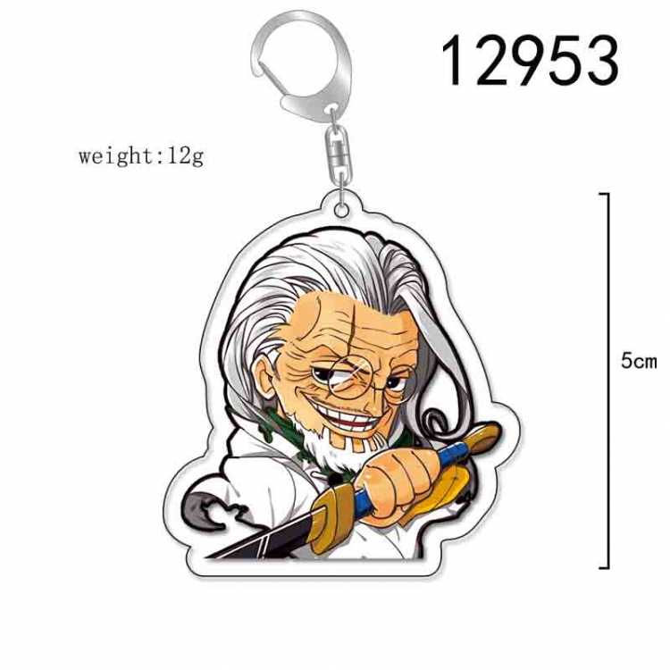 One Piece Anime Acrylic Keychain Charm price for 5 pcs 12953