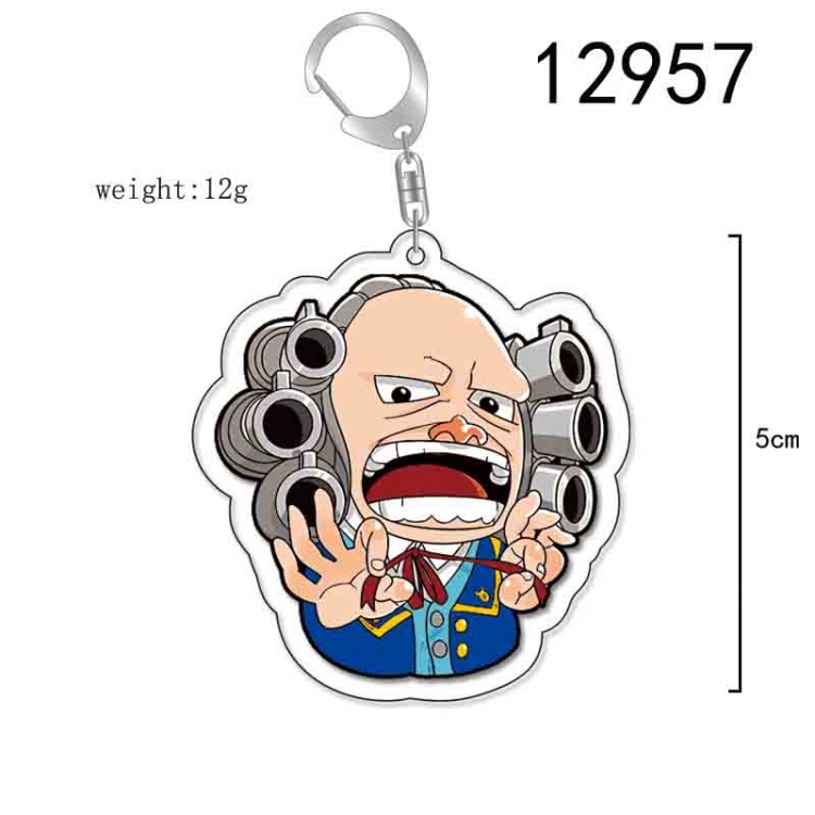 One Piece Anime Acrylic Keychain Charm price for 5 pcs 12957