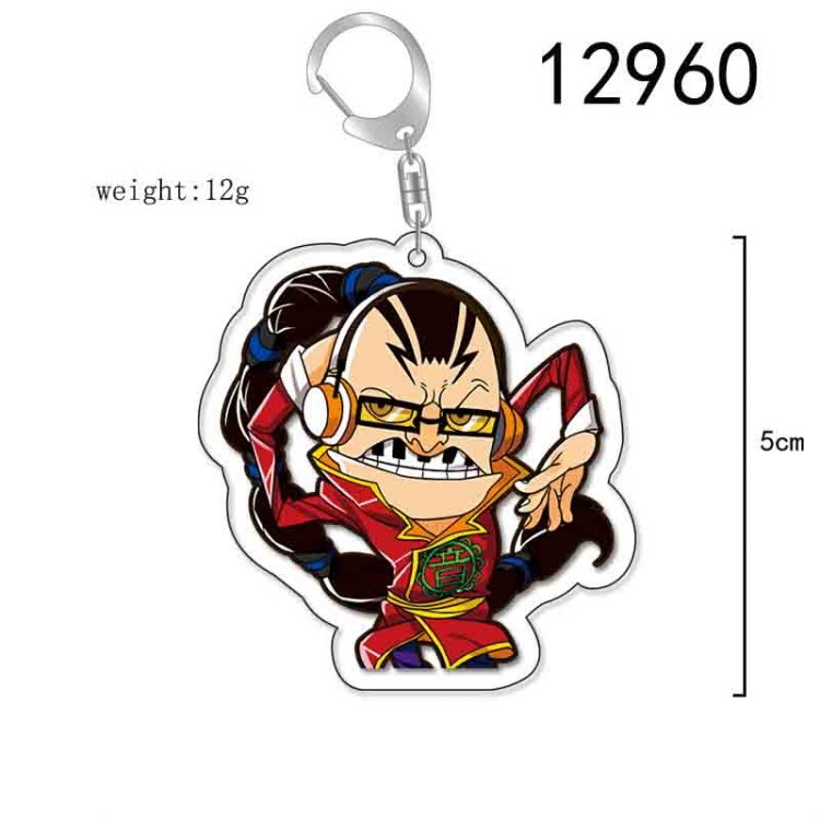 One Piece Anime Acrylic Keychain Charm price for 5 pcs 12960