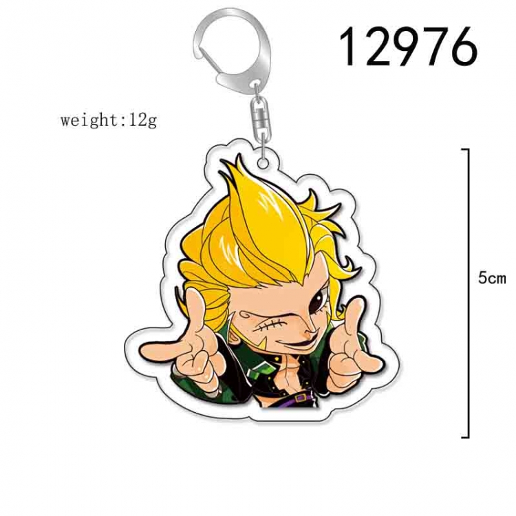 One Piece Anime Acrylic Keychain Charm price for 5 pcs 12976