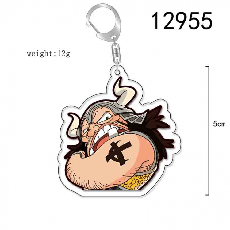One Piece Anime Acrylic Keychain Charm price for 5 pcs 12955