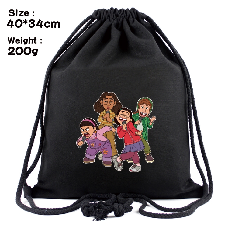 Turning Red Anime Coloring Book Drawstring Backpack 40X34cm 200g