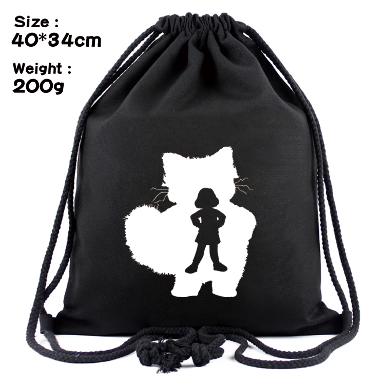 Turning Red Anime Coloring Book Drawstring Backpack 40X34cm 200g