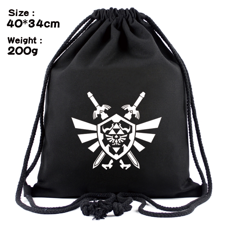 The Legend of Zelda Anime Coloring Book Drawstring Backpack 40X34cm 200g