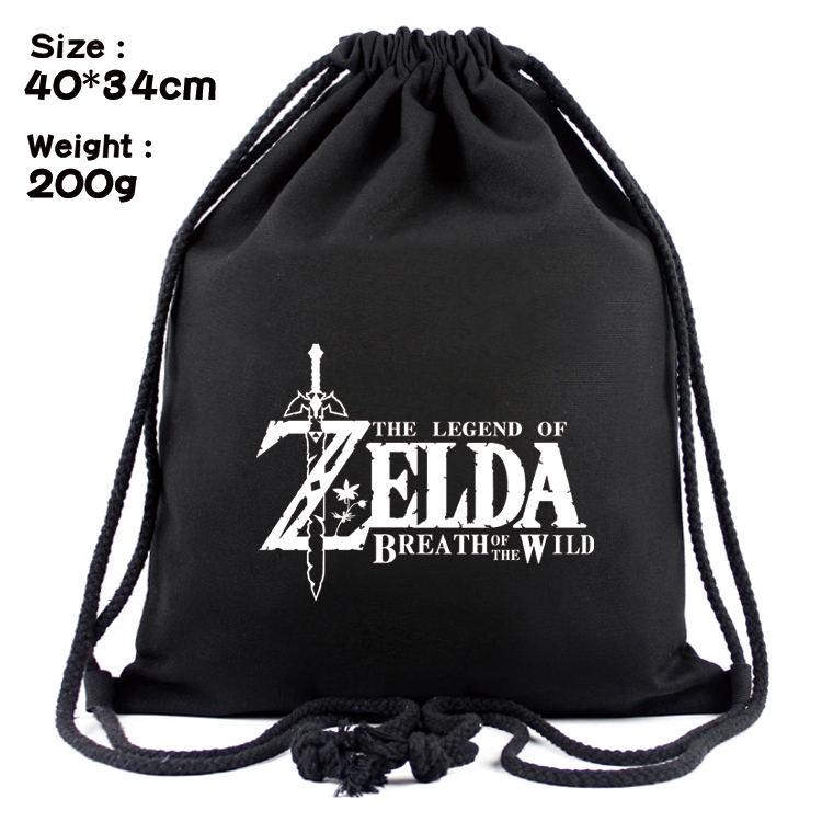 The Legend of Zelda Anime Coloring Book Drawstring Backpack 40X34cm 200g