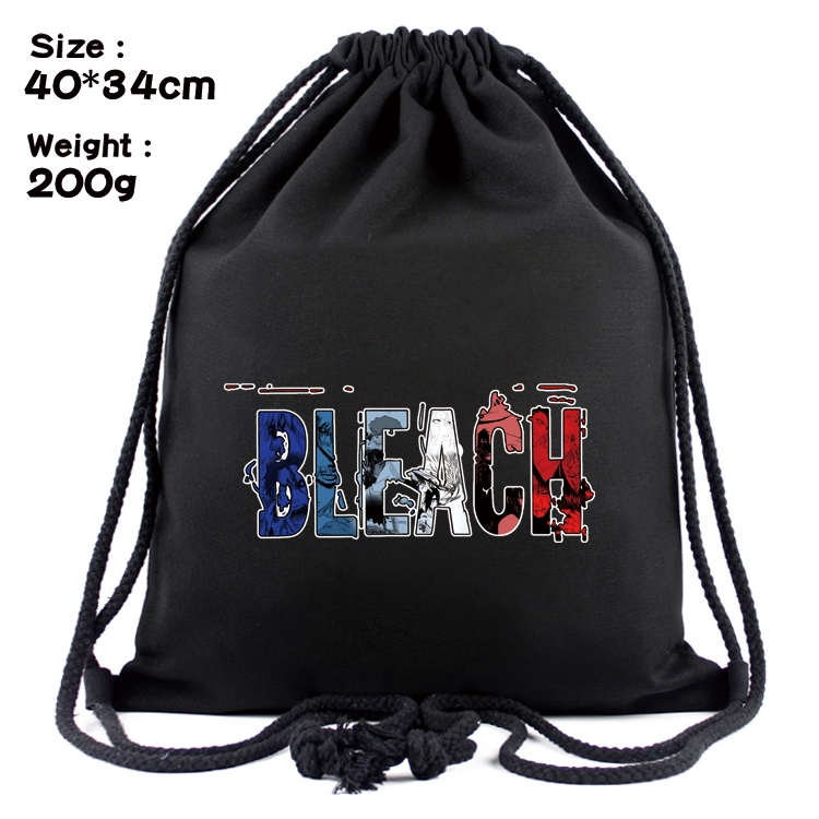 Bleach Anime Coloring Book Drawstring Backpack 40X34cm 200g