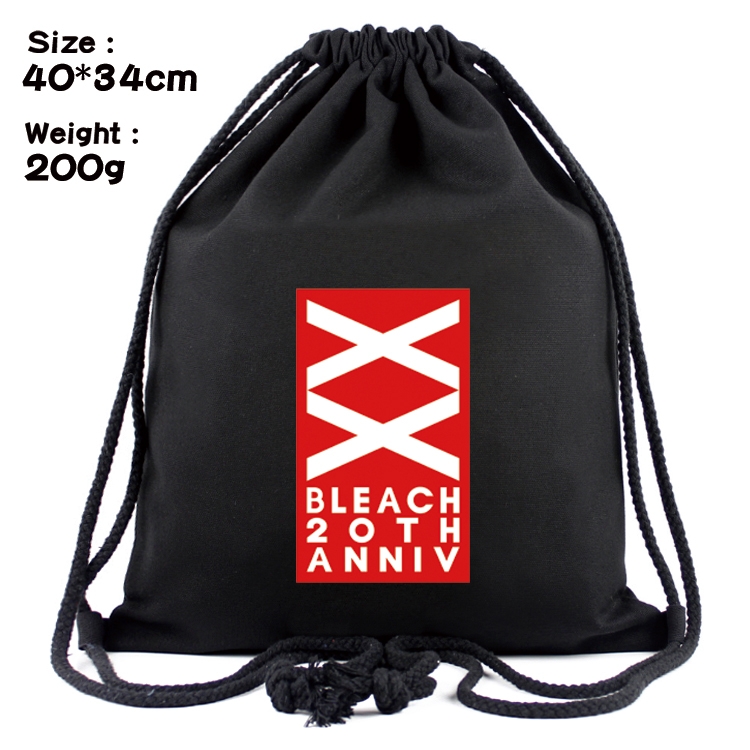 Bleach Anime Coloring Book Drawstring Backpack 40X34cm 200g