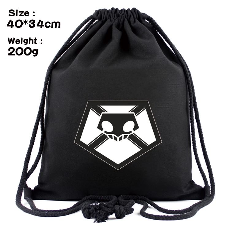 Bleach Anime Coloring Book Drawstring Backpack 40X34cm 200g