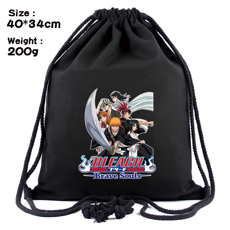 Bleach Anime Coloring Book Drawstring Backpack 40X34cm 200g