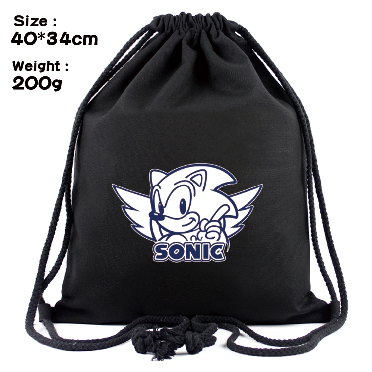 Sonic The Hedgehog Anime Coloring Book Drawstring Backpack 40X34cm 200g