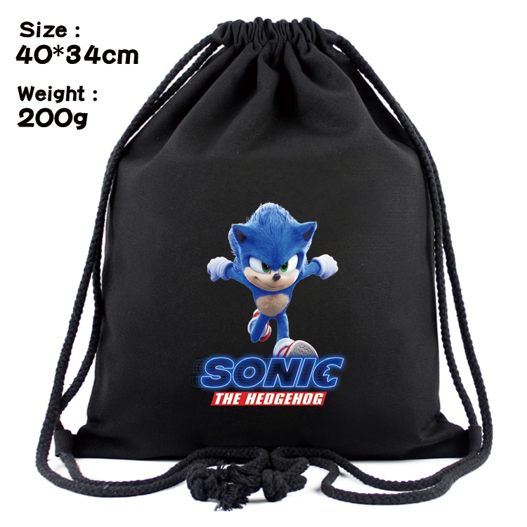 Sonic The Hedgehog Anime Coloring Book Drawstring Backpack 40X34cm 200g