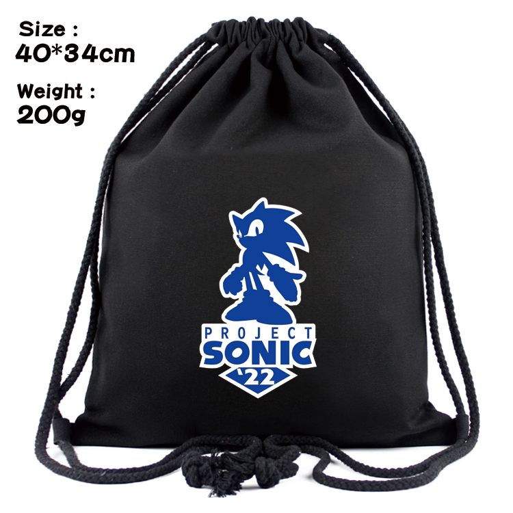 Sonic The Hedgehog Anime Coloring Book Drawstring Backpack 40X34cm 200g