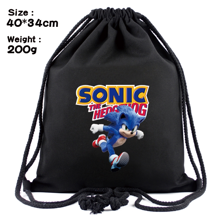 Sonic The Hedgehog Anime Coloring Book Drawstring Backpack 40X34cm 200g