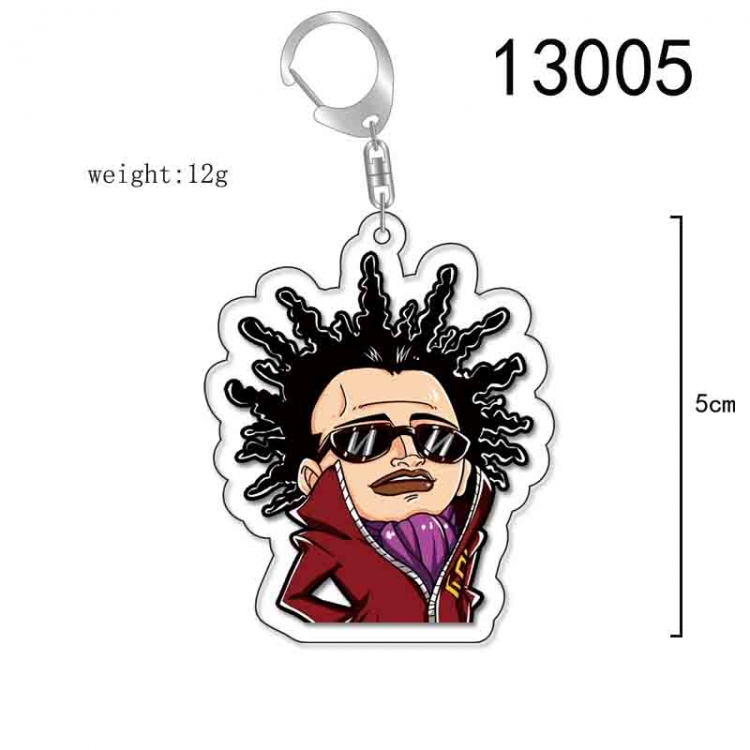 One Piece Anime Acrylic Keychain Charm price for 5 pcs 13005