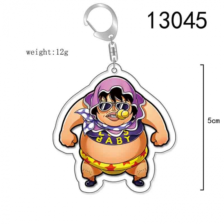 One Piece Anime Acrylic Keychain Charm price for 5 pcs 13045