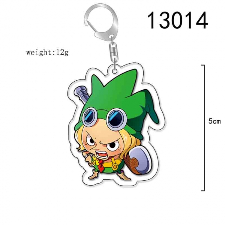 One Piece Anime Acrylic Keychain Charm price for 5 pcs 13014