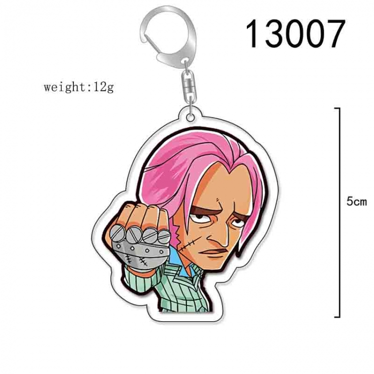 One Piece Anime Acrylic Keychain Charm price for 5 pcs 13007