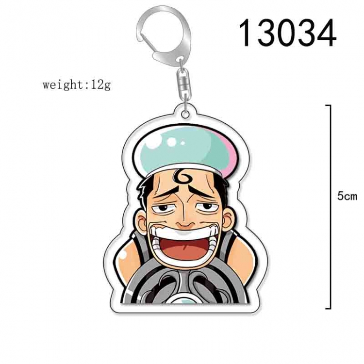 One Piece Anime Acrylic Keychain Charm price for 5 pcs 13034