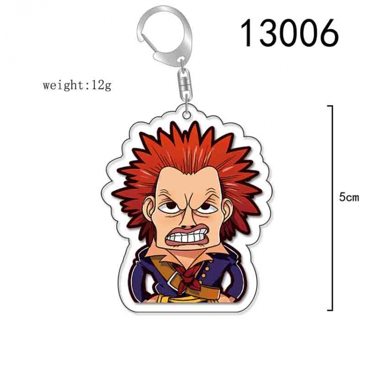 One Piece Anime Acrylic Keychain Charm price for 5 pcs 13006
