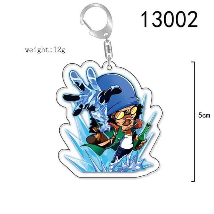 One Piece Anime Acrylic Keychain Charm price for 5 pcs 13002