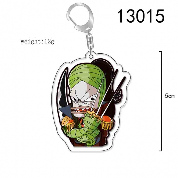 One Piece Anime Acrylic Keychain Charm price for 5 pcs 13015