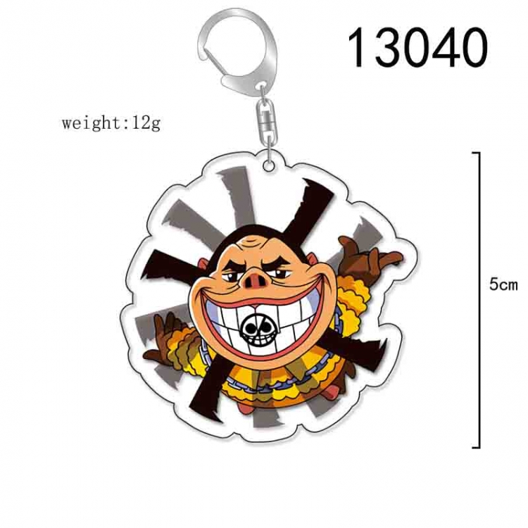 One Piece Anime Acrylic Keychain Charm price for 5 pcs 13040