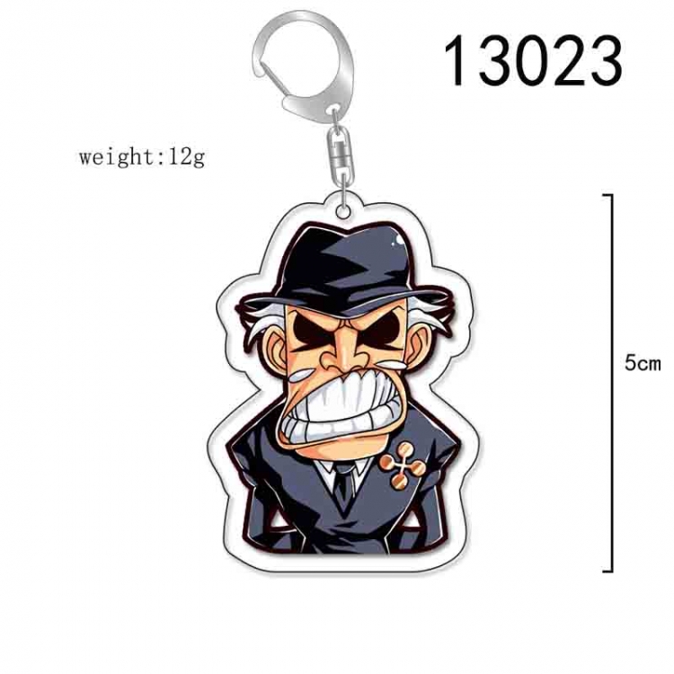 One Piece Anime Acrylic Keychain Charm price for 5 pcs 13023