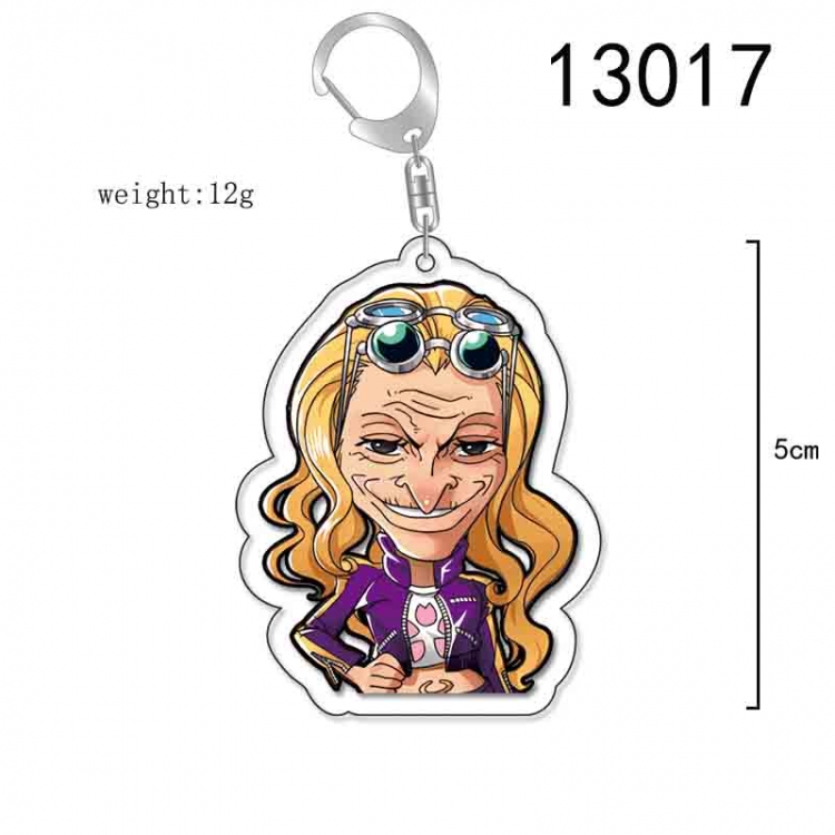 One Piece Anime Acrylic Keychain Charm price for 5 pcs 13017