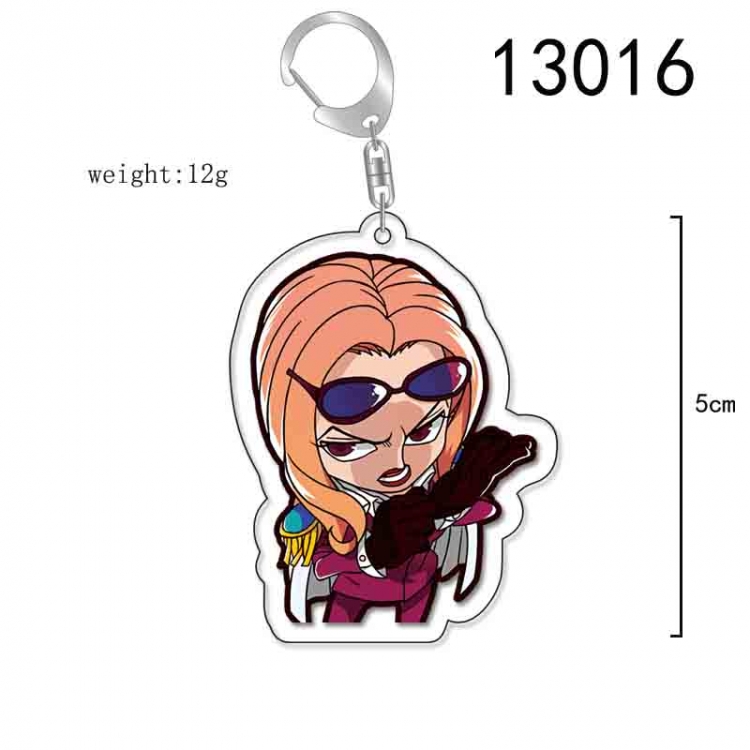 One Piece Anime Acrylic Keychain Charm price for 5 pcs 13016