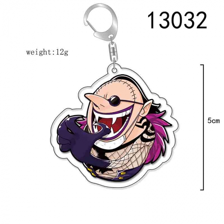 One Piece Anime Acrylic Keychain Charm price for 5 pcs 13032