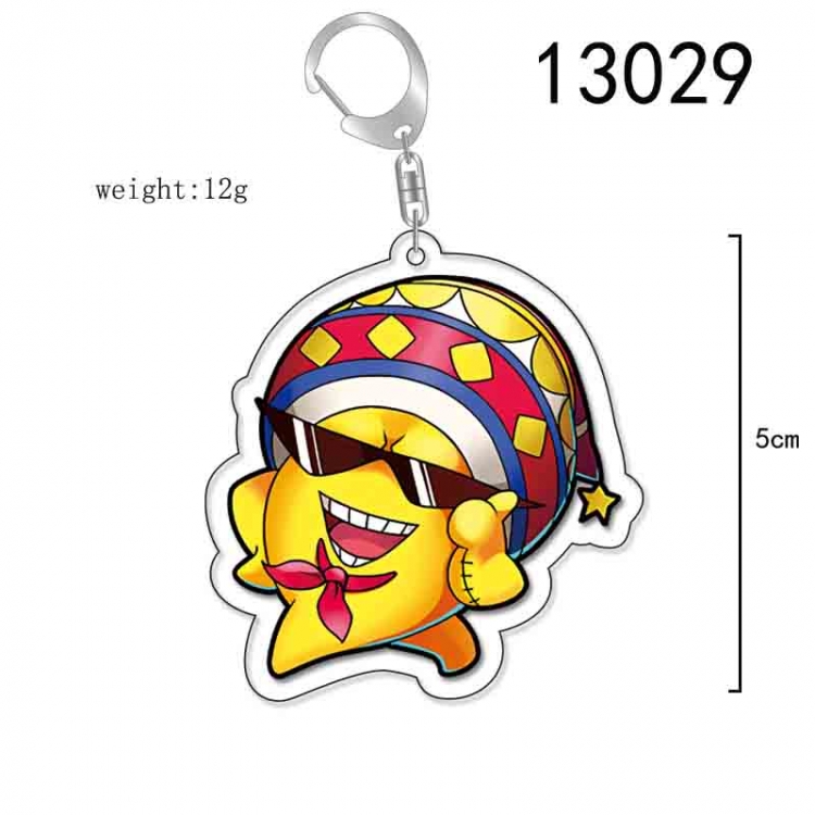 One Piece Anime Acrylic Keychain Charm price for 5 pcs 13029