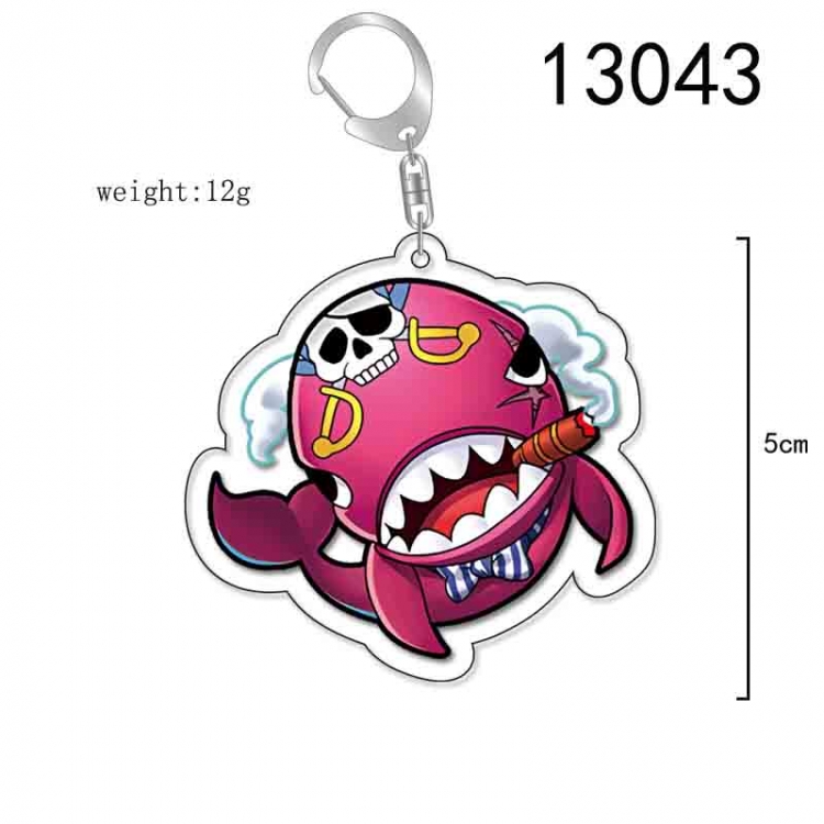 One Piece Anime Acrylic Keychain Charm price for 5 pcs 13043