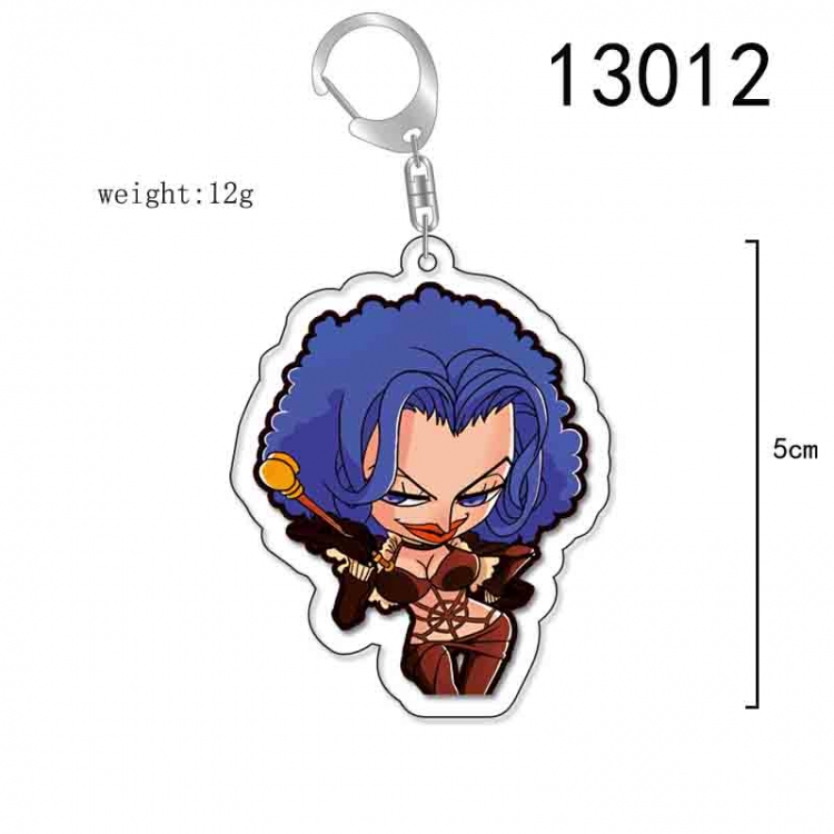 One Piece Anime Acrylic Keychain Charm price for 5 pcs 13012