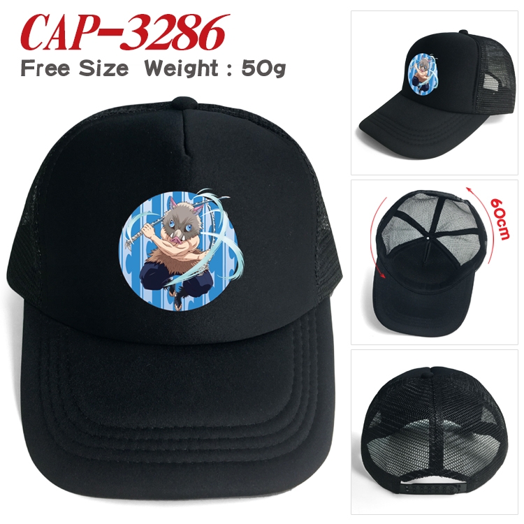 Demon Slayer Kimets Anime mesh cap peaked cap sun hat 60cm  CAP-3286