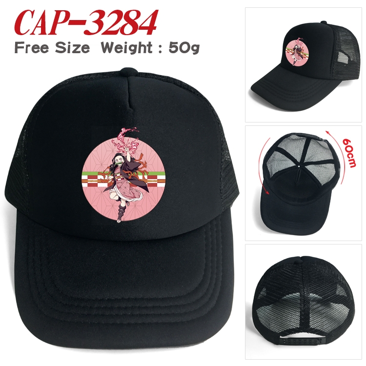 Demon Slayer Kimets Anime mesh cap peaked cap sun hat 60cm CAP-3284