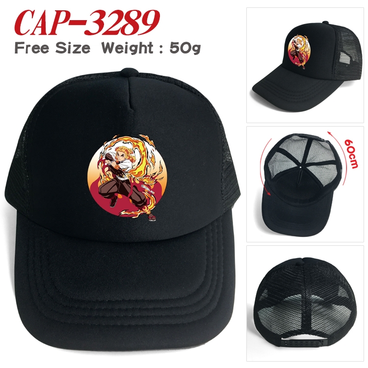 Demon Slayer Kimets Anime mesh cap peaked cap sun hat 60cm CAP-3289