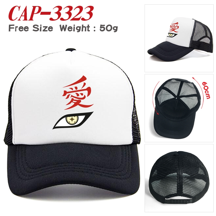 Naruto Anime mesh cap peaked cap sun hat 60cm  CAP-3323