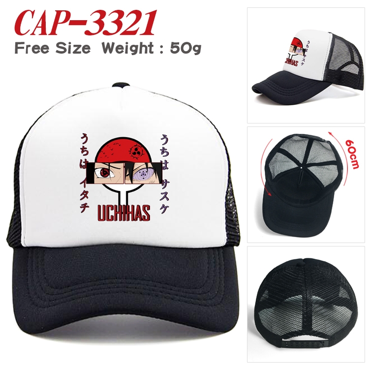 Naruto Anime mesh cap peaked cap sun hat 60cm  CAP-3321