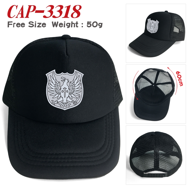 black clover Anime mesh cap peaked cap sun hat 60cm  CAP-3318