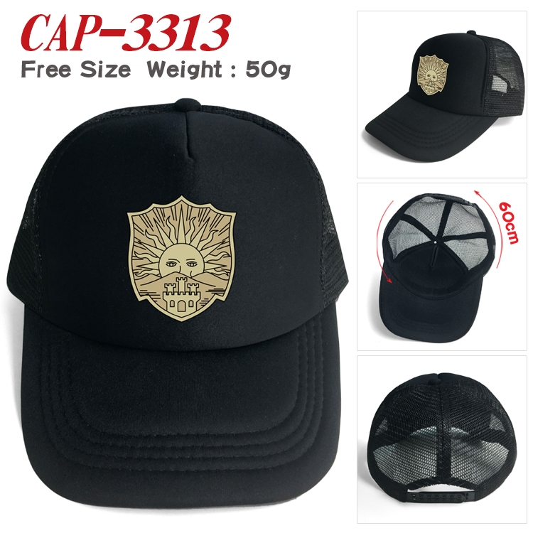 black clover Anime mesh cap peaked cap sun hat 60cm  CAP-3313