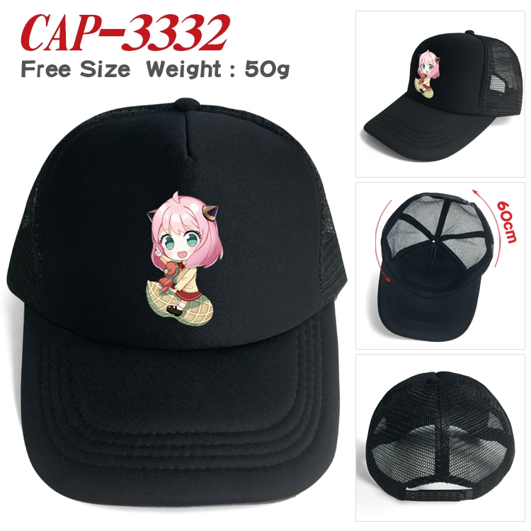 SPY×FAMILY  Anime mesh cap peaked cap sun hat 60cm CAP-3332