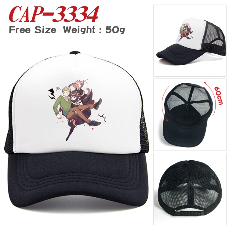 SPY×FAMILY  Anime mesh cap peaked cap sun hat 60cm  CAP-3334