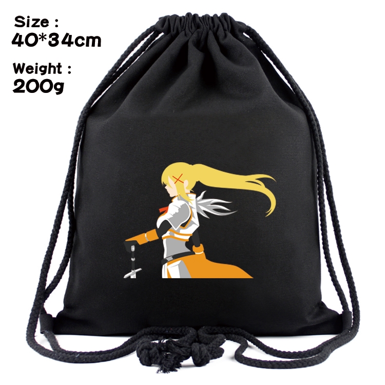 Blessings for a better world Anime Coloring Book Drawstring Backpack 40X34cm 200g