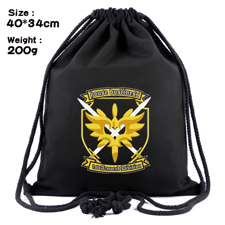 Blessings for a better world Anime Coloring Book Drawstring Backpack 40X34cm 200g