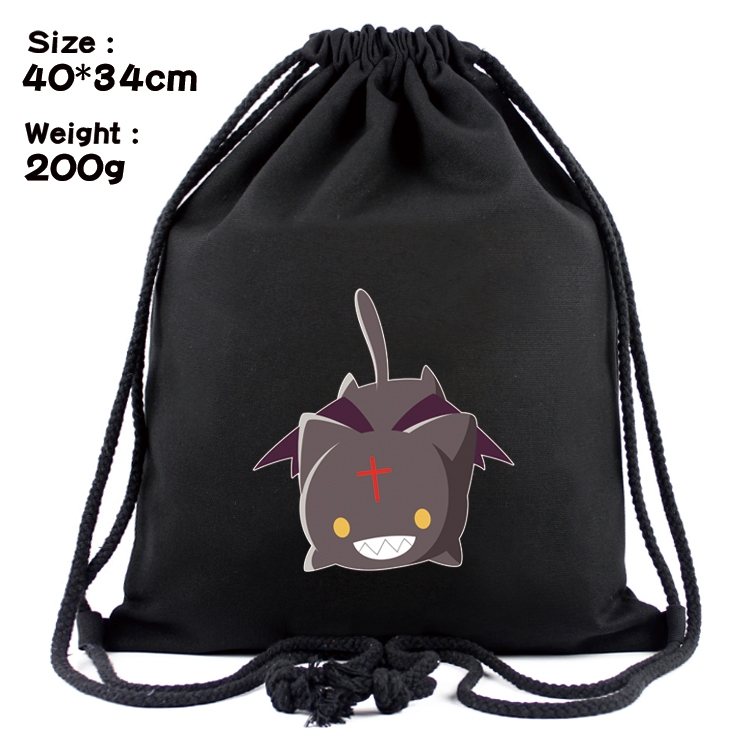 Blessings for a better world Anime Coloring Book Drawstring Backpack 40X34cm 200g